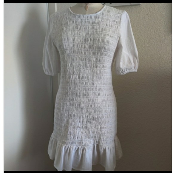 EUC The Fifth Label Sz Large Mini Ruched Dress! - Picture 2 of 9